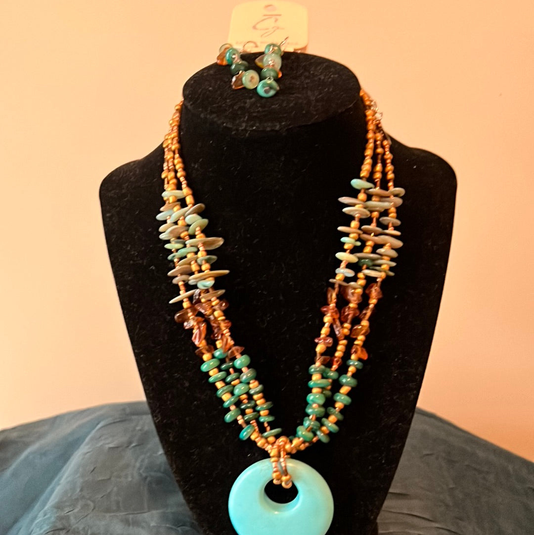 Turquoise & Gold Set